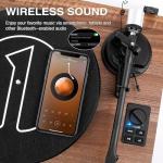 Bluetooth Turntable with 36 Watt Speakers and Cartridge