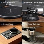 Bluetooth Turntable with 36 Watt Speakers and Cartridge
