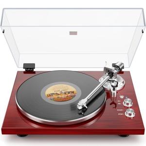 Bluetooth Belt-Drive Vinyl Record Player Turntable