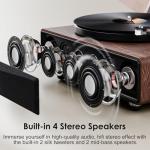 Bluetooth Vinyl Record Player with Built-in Speakers