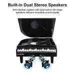 VOSTERIO Bluetooth Turntable with Built-in Speakers