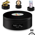 YVVV 360° LED Electric Turntable with 8 Colors