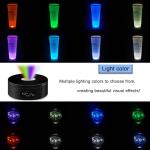 YVVV 360° LED Electric Turntable with 8 Colors