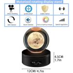 YVVV 360° LED Electric Turntable with 8 Colors