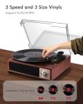 VOKSUN Bluetooth Vinyl Turntable with Built-in Speaker