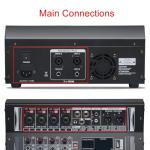 4-Channel DJ Mixer with Built-in Amplifier and Effects
