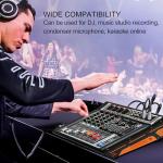 4-Channel DJ Mixer with Built-in Amplifier and Effects