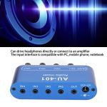 4-Channel Mini Audio Mixer with Stereo Jack