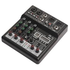 4-Channel DJ Mixer with Bluetooth and Effects