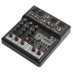 4-Channel DJ Mixer with Bluetooth and Effects