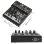 4-Channel DJ Mixer with Bluetooth and Effects