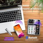 BOMGE 4-Channel Professional Audio Mixer with Bluetooth
