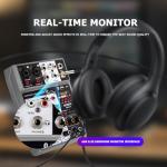 BOMGE 4-Channel Professional Audio Mixer with Bluetooth