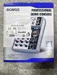 BOMGE 4-Channel Professional Audio Mixer with Bluetooth