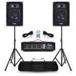 Portable 8" PA System with Mixer and Bluetooth