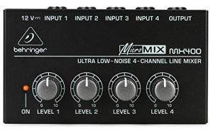 Behringer MX400 Ultra Low-Noise 4-Channel Mixer