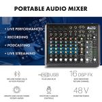 Alto TrueMix 800FX Mixer with Bluetooth and USB