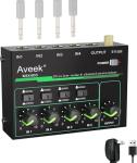 Aveek 4 Channel Low-Noise Audio Mixer