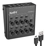 Moukey 8-Channel Low-Noise Mini Audio Mixer