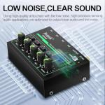 Aveek 4 Channel Low-Noise Audio Mixer