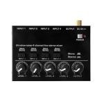 WANGCL 4 Channel Low-Noise Stereo Audio Mixer