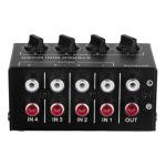 Tiardey 4-Channel Mini Stereo Audio Mixer