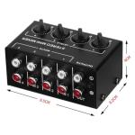 Tiardey 4-Channel Mini Stereo Audio Mixer