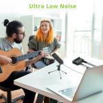 LiNKFOR 4 Channel Mini Audio Mixer with RGB Lights