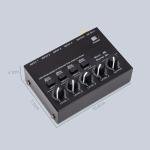 WANGCL 4 Channel Low-Noise Stereo Audio Mixer