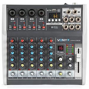 Vonyx 6-Channel Bluetooth Audio Mixer with USB