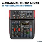 Vonyx VM-KG06 6-Channel PA Mixer with Bluetooth