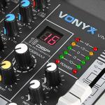 Vonyx 6-Channel Bluetooth Audio Mixer with USB