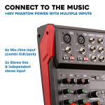 Vonyx VM-KG06 6-Channel PA Mixer with Bluetooth
