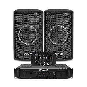 VONYX SL6 DJ Speaker System with Mixer and Amplifier