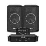 VONYX SL6 DJ Speaker System with Mixer and Amplifier