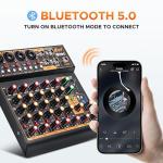 Mini6 Professional Audio Mixer for Streaming and DJing