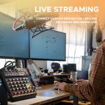 Mini6 Professional Audio Mixer for Streaming and DJing