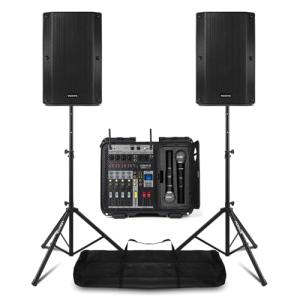 Vonyx 1200W PA System with Mixer and Speakers