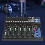 7 Channel Digital Audio Mixer for Streaming and Gaming