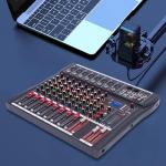 8-Channel DJ Mixer with LCD Display and EQ
