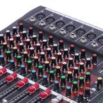 8-Channel DJ Mixer with LCD Display and EQ