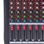 8-Channel DJ Mixer with LCD Display and EQ
