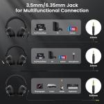DOQAUS HD1 Wired DJ Headphones with Dual Jacks
