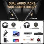 MAONO Over-Ear Studio Headphones for DJs and Music