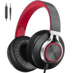 Ailihen Foldable Over-Ear Wired Headphones with Mic