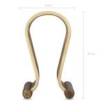 Walnut Headphone Stand for Gaming and DJ Gear