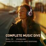 Ailihen Foldable Over-Ear Wired Headphones with Mic