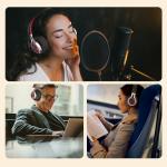Ailihen Foldable Over-Ear Wired Headphones with Mic