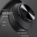 DOQAUS Bluetooth Over-Ear Headphones with 90-Hour Playtime