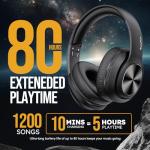 TuneFlux Wireless Bluetooth Headphones - 80H Playtime